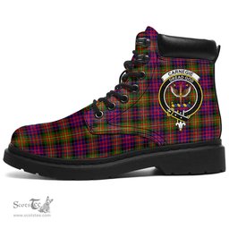 ScotsTee Shop Scottish Carnegie Modern Clan Crest Tartan All Season Boots