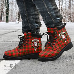 ScotsTee Shop Scottish Dunbar Modern Clan Crest Tartan All Season Boots