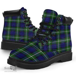 ScotsTee Shop Scottish Forbes Modern Clan Tartan All Season Boots