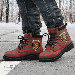 ScotsTee Shop Scottish Cumming Modern Clan Crest Tartan All Season Boots