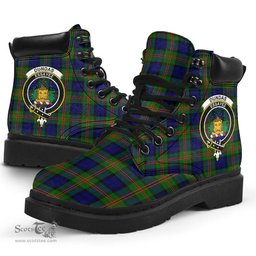 ScotsTee Shop Scottish Dundas Modern 02 Clan Crest Tartan All Season Boots