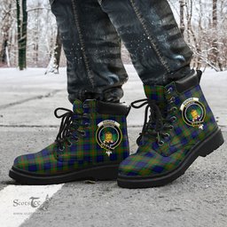 ScotsTee Shop Scottish Dundas Modern 02 Clan Crest Tartan All Season Boots