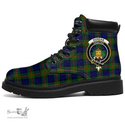 ScotsTee Shop Scottish Dundas Modern 02 Clan Crest Tartan All Season Boots