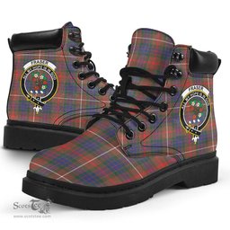 ScotsTee Shop Scottish Fraser Hunting Modern Clan Crest Tartan All Season Boots