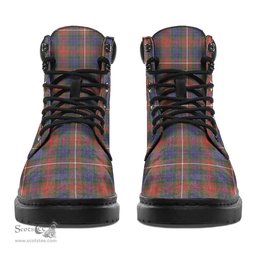 ScotsTee Shop Scottish Fraser Hunting Modern Clan Crest Tartan All Season Boots