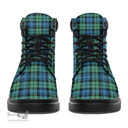 ScotsTee Shop Scottish Campbell Ancient 01 Clan Crest Tartan All Season Boots
