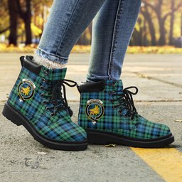 ScotsTee Shop Scottish Campbell Ancient 01 Clan Crest Tartan All Season Boots