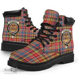 ScotsTee Shop Scottish Drummond of Strathallan Clan Crest Tartan All Season Boots