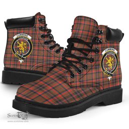 ScotsTee Shop Scottish Cumming Hunting Weathered Clan Crest Tartan All Season Boots