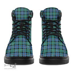 ScotsTee Shop Scottish Campbell of Cawdor Ancient Clan Tartan All Season Boots