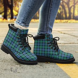 ScotsTee Shop Scottish Campbell of Cawdor Ancient Clan Tartan All Season Boots
