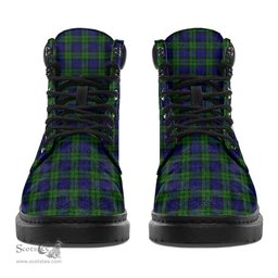 ScotsTee Shop Scottish Campbell Modern Clan Crest Tartan All Season Boots