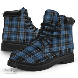 ScotsTee Shop Scottish Clergy Blue Clan Tartan All Season Boots
