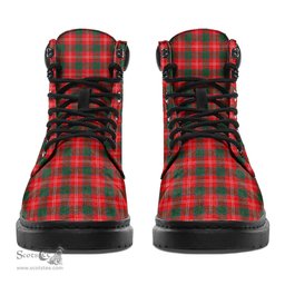 ScotsTee Shop Scottish Chisholm Modern Clan Crest Tartan All Season Boots
