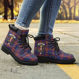 ScotsTee Shop Scottish Chisholm Hunting Modern Clan Crest Tartan All Season Boots
