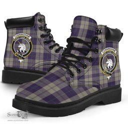 ScotsTee Shop Scottish Cunningham Dress Blue Dancers Clan Crest Tartan All Season Boots