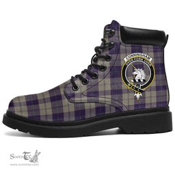 ScotsTee Shop Scottish Cunningham Dress Blue Dancers Clan Crest Tartan All Season Boots