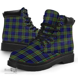 ScotsTee Shop Scottish Colquhoun Modern Clan Tartan All Season Boots