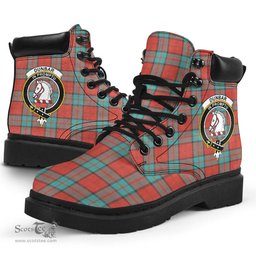 ScotsTee Shop Scottish Dunbar Ancient Clan Crest Tartan All Season Boots