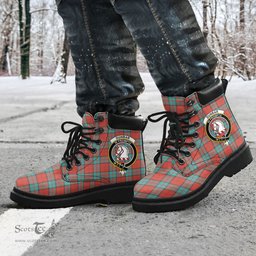 ScotsTee Shop Scottish Dunbar Ancient Clan Crest Tartan All Season Boots