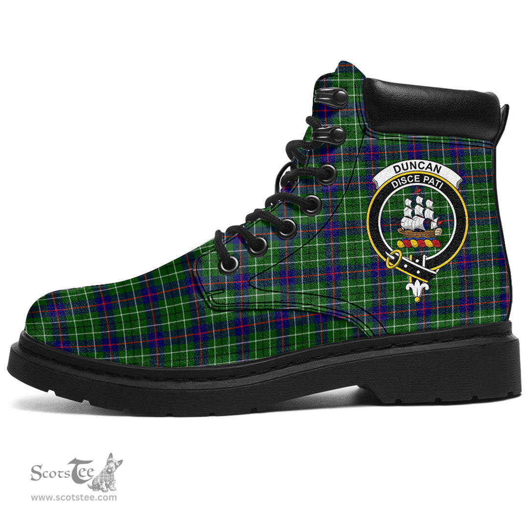 ScotsTee Shop Scottish Duncan Modern Clan Crest Tartan All Season Boots