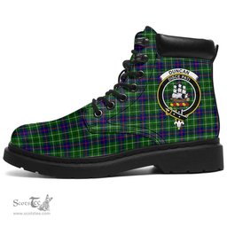 ScotsTee Shop Scottish Duncan Modern Clan Crest Tartan All Season Boots