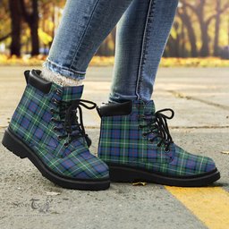 ScotsTee Shop Scottish Davidson of Tulloch Clan Tartan All Season Boots