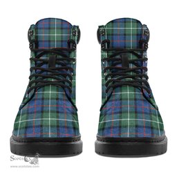 ScotsTee Shop Scottish Davidson of Tulloch Clan Crest Tartan All Season Boots