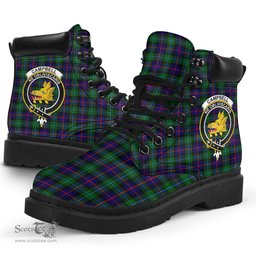 ScotsTee Shop Scottish Campbell of Cawdor Modern Clan Crest Tartan All Season Boots
