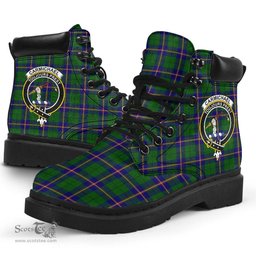 ScotsTee Shop Scottish Carmichael Modern Clan Crest Tartan All Season Boots