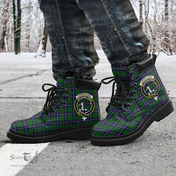 ScotsTee Shop Scottish Carmichael Modern Clan Crest Tartan All Season Boots