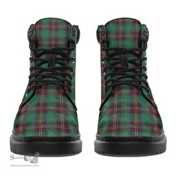 ScotsTee Shop Scottish Chisholm Hunting Ancient Clan Tartan All Season Boots