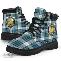 ScotsTee Shop Scottish Campbell Dress Ancient Clan Crest Tartan All Season Boots