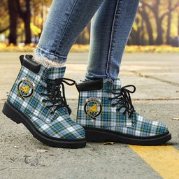 ScotsTee Shop Scottish Campbell Dress Ancient Clan Crest Tartan All Season Boots