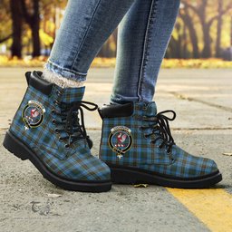 ScotsTee Shop Scottish Cockburn Modern Clan Crest Tartan All Season Boots