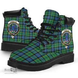 ScotsTee Shop Scottish Forsyth Ancient Clan Crest Tartan All Season Boots