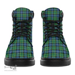 ScotsTee Shop Scottish Forsyth Ancient Clan Crest Tartan All Season Boots