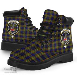 ScotsTee Shop Scottish Clelland Modern Clan Crest Tartan All Season Boots
