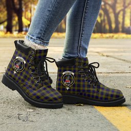 ScotsTee Shop Scottish Clelland Modern Clan Crest Tartan All Season Boots