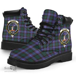ScotsTee Shop Scottish Guthrie Modern Clan Crest Tartan All Season Boots