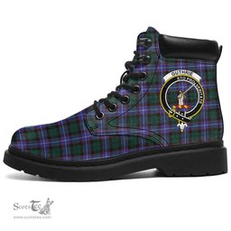 ScotsTee Shop Scottish Guthrie Modern Clan Crest Tartan All Season Boots