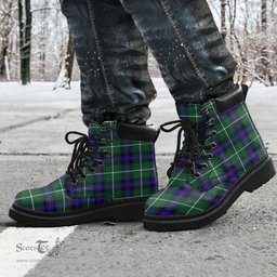 ScotsTee Shop Scottish MacDonald of the Isles Hunting Modern Clan Tartan All Season Boots