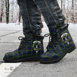 ScotsTee Shop Scottish Gunn Modern Clan Crest Tartan All Season Boots