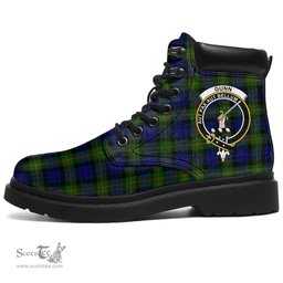 ScotsTee Shop Scottish Gunn Modern Clan Crest Tartan All Season Boots