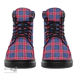 ScotsTee Shop Scottish Graham of Menteith Red Clan Tartan All Season Boots