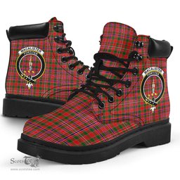 ScotsTee Shop Scottish MacAlister Modern Clan Crest Tartan All Season Boots