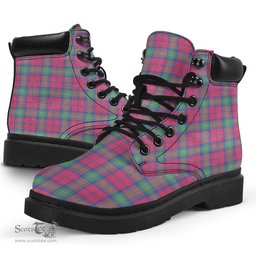 ScotsTee Shop Scottish Lindsay Ancient Clan Tartan All Season Boots
