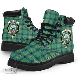 ScotsTee Shop Scottish Kennedy Ancient Clan Crest Tartan All Season Boots