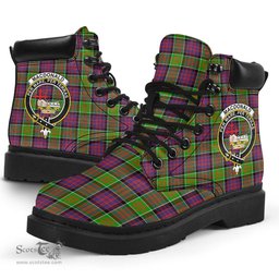 ScotsTee Shop Scottish MacDonald of Clanranald Clan Crest Tartan All Season Boots