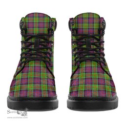 ScotsTee Shop Scottish MacDonald of Clanranald Clan Crest Tartan All Season Boots